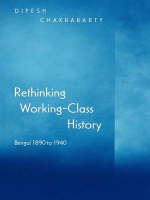 cover image of Rethinking Working-Class History